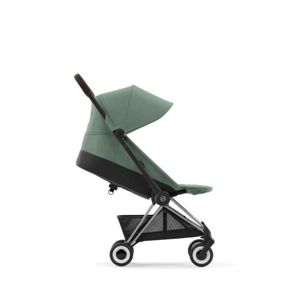 Cybex COYA Compact Strolle - Chrome Dark Brown/Leaf Green