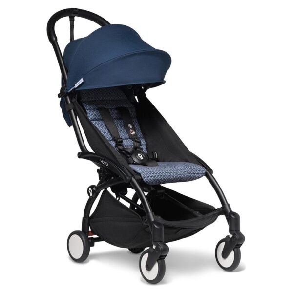 Babyzen YOYO2 Ultra Compact 6+ Stroller - Black / Air France Blue